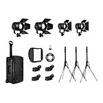 Fiilex K412 2-P360EX and 2-P180E 4-Light LED Travel Kit 0