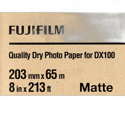 Fujifilm DX100 Paper Fine Art Matte 8 In x 196 Ft F/ DX100/400 Printer