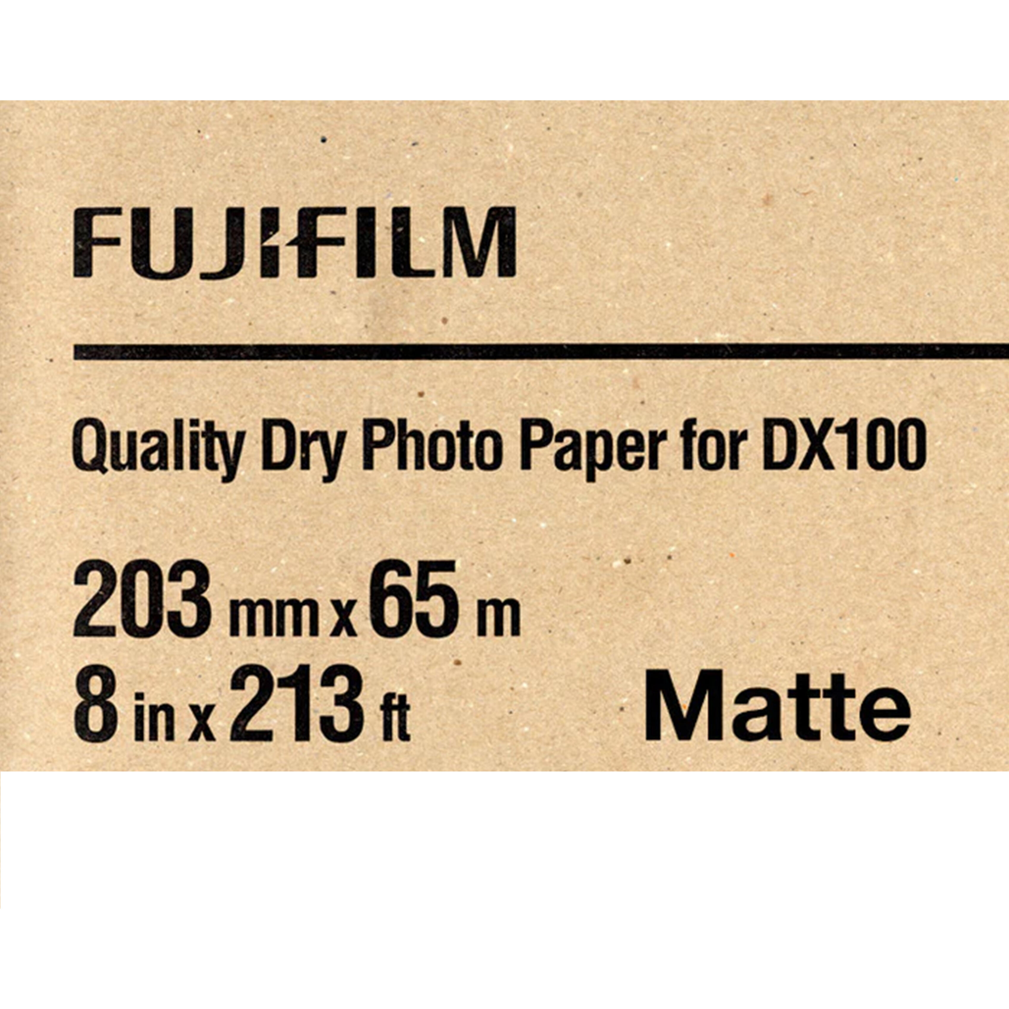 Fujifilm DX100 Paper Fine Art Matte 8 In x 196 Ft F/ DX100/400 Printer