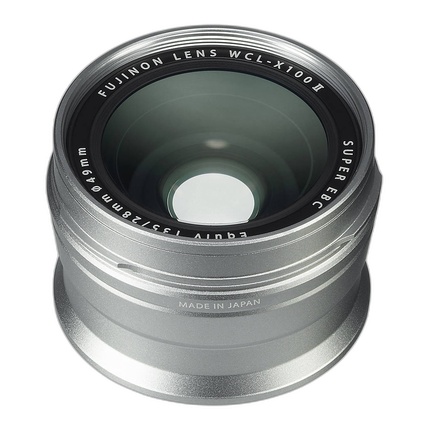 Fujifilm WCL-X100 II Wide Conversion Lens (Silver) for X100F X100V X100VI