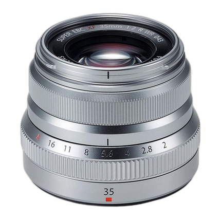 Fujifilm FUJINON XF 35mm f/2 R WR Lens (Silver)