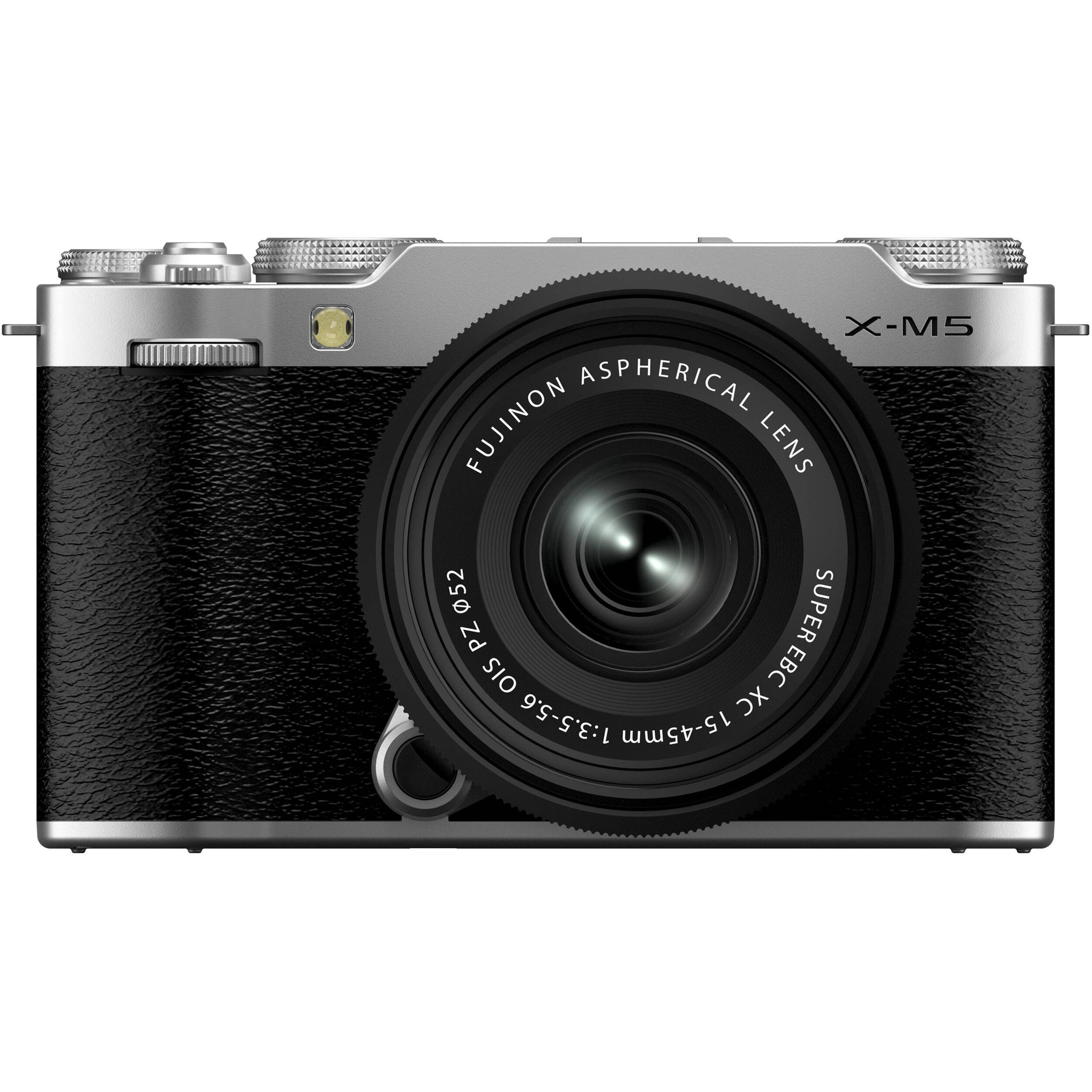 FUJIFILM X-M5 Mirrorless Camera (Silver) with XC15-45mmF3.5-5.6 OIS PZ Lens
