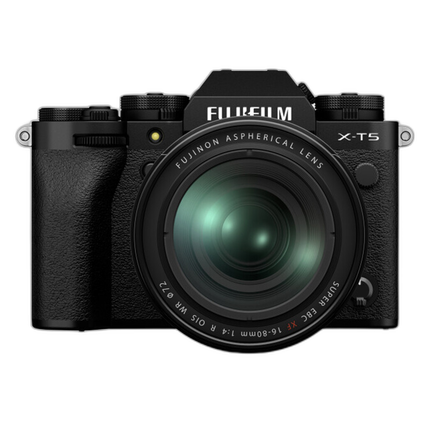 FUJIFILM X-T5 Mirrorless Digital Camera (Black) with 16-80mm Lens