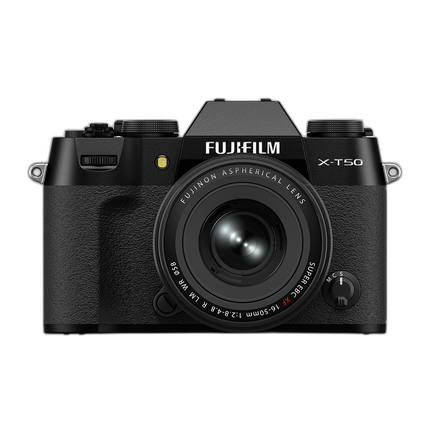 Fujifilm X-T50 Digital Camera (Black) with XF 16-50mm Lens