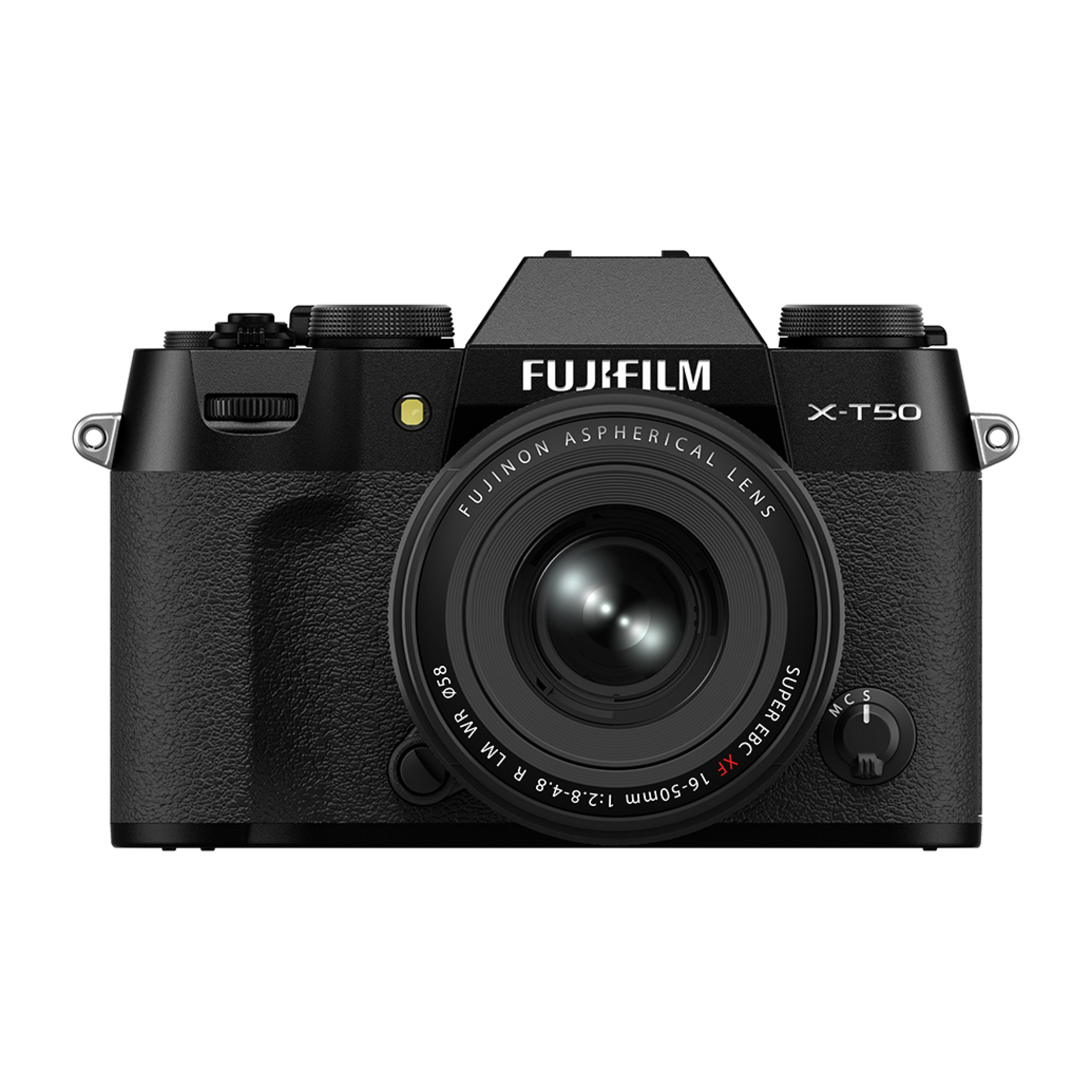 Fujifilm X-T50 Digital Camera (Black) with XF 16-50mm Lens