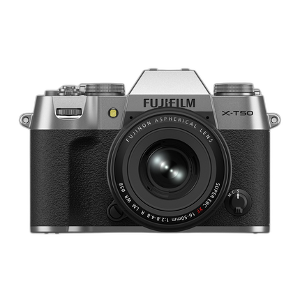 Fujifilm X-T50 Digital Camera (Silver) with XF 16-50mm Lens