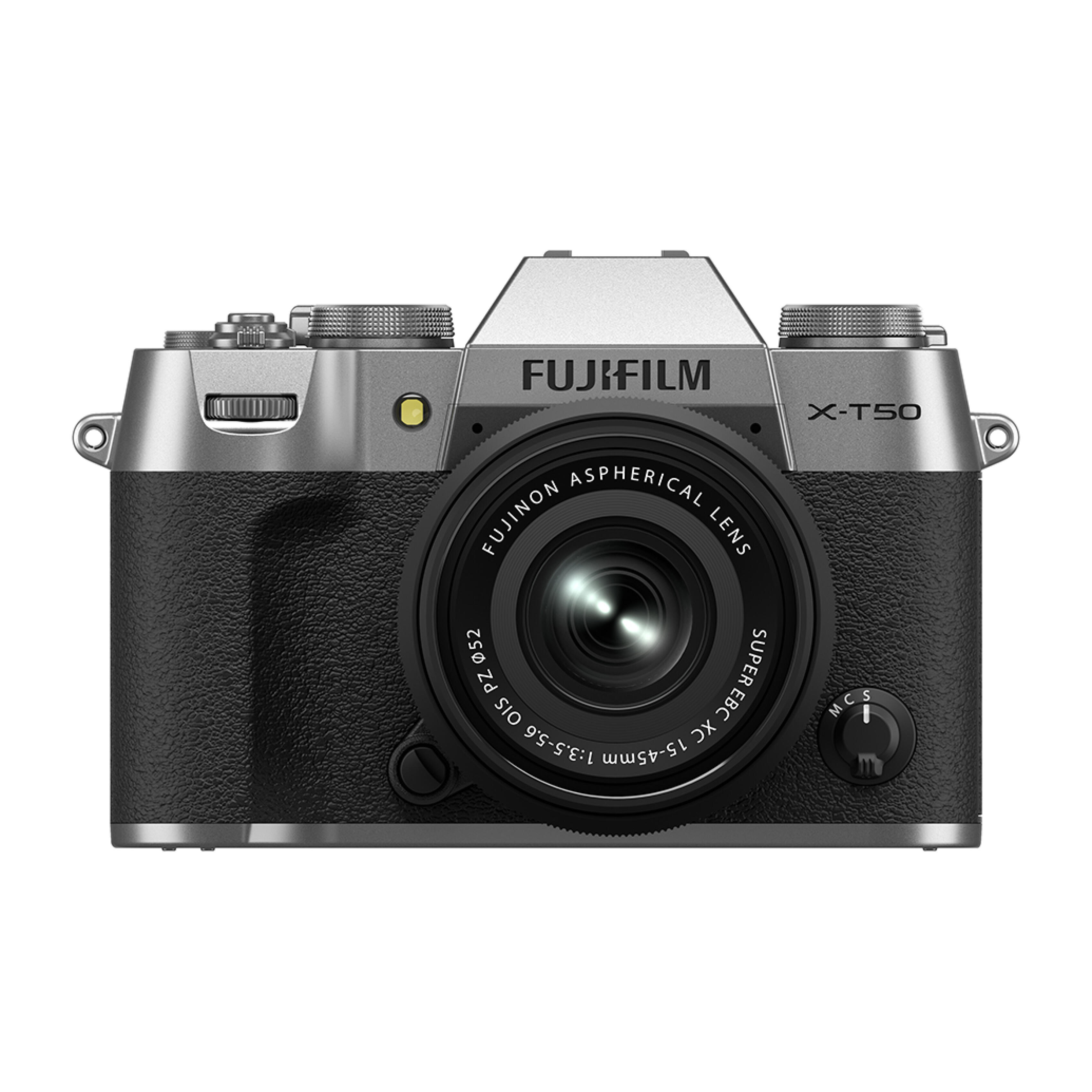 Fujifilm X-T50 Digital Camera (Silver) with XC 15-45mm Lens