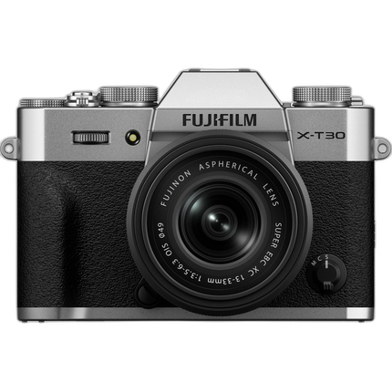 FUJIFILM X-T30 III Mirrorless Camera Body with XC13-33mm Lens Kit - Silver
