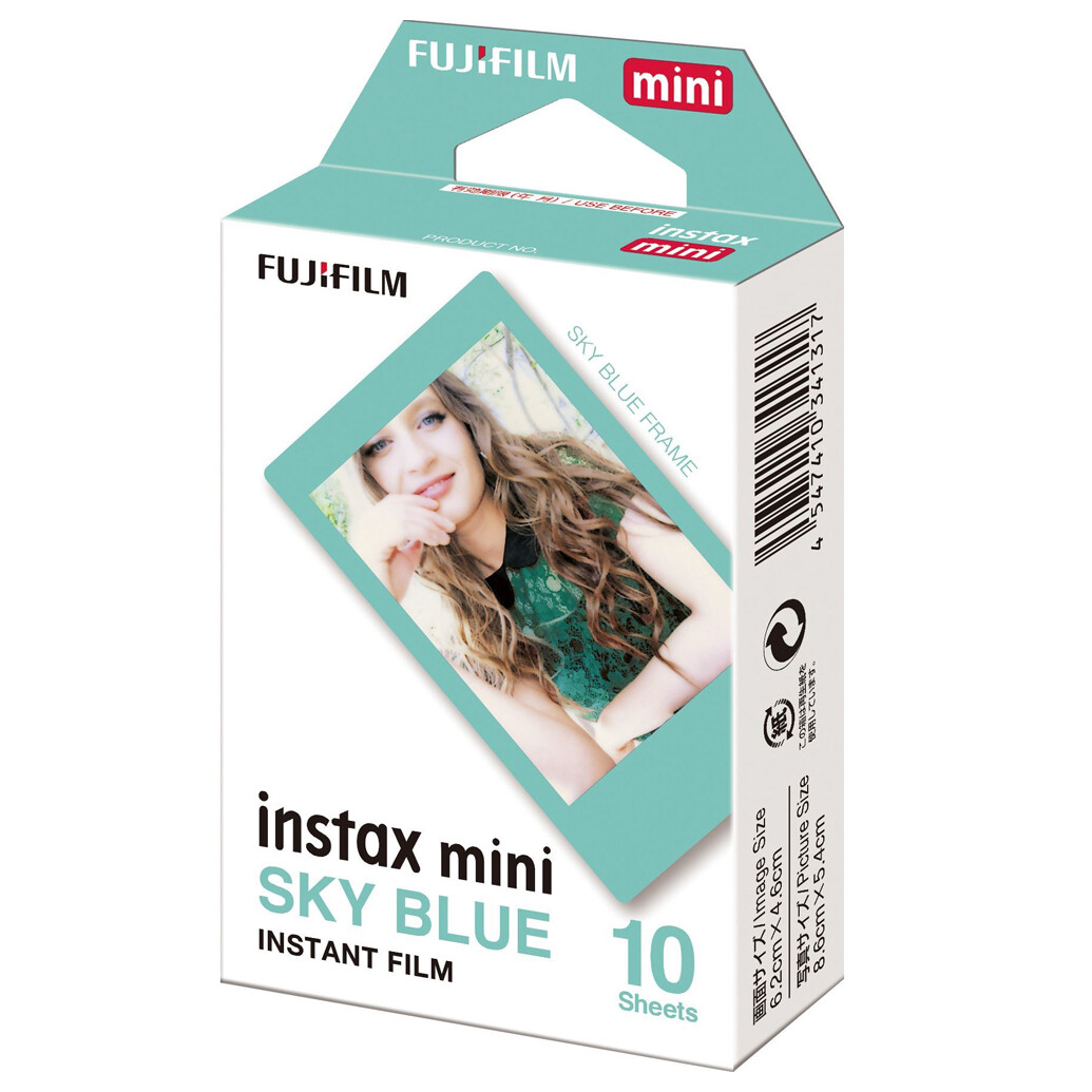 Fujifilm Instax Mini Sky Blue Instant Film (10 Exposures)