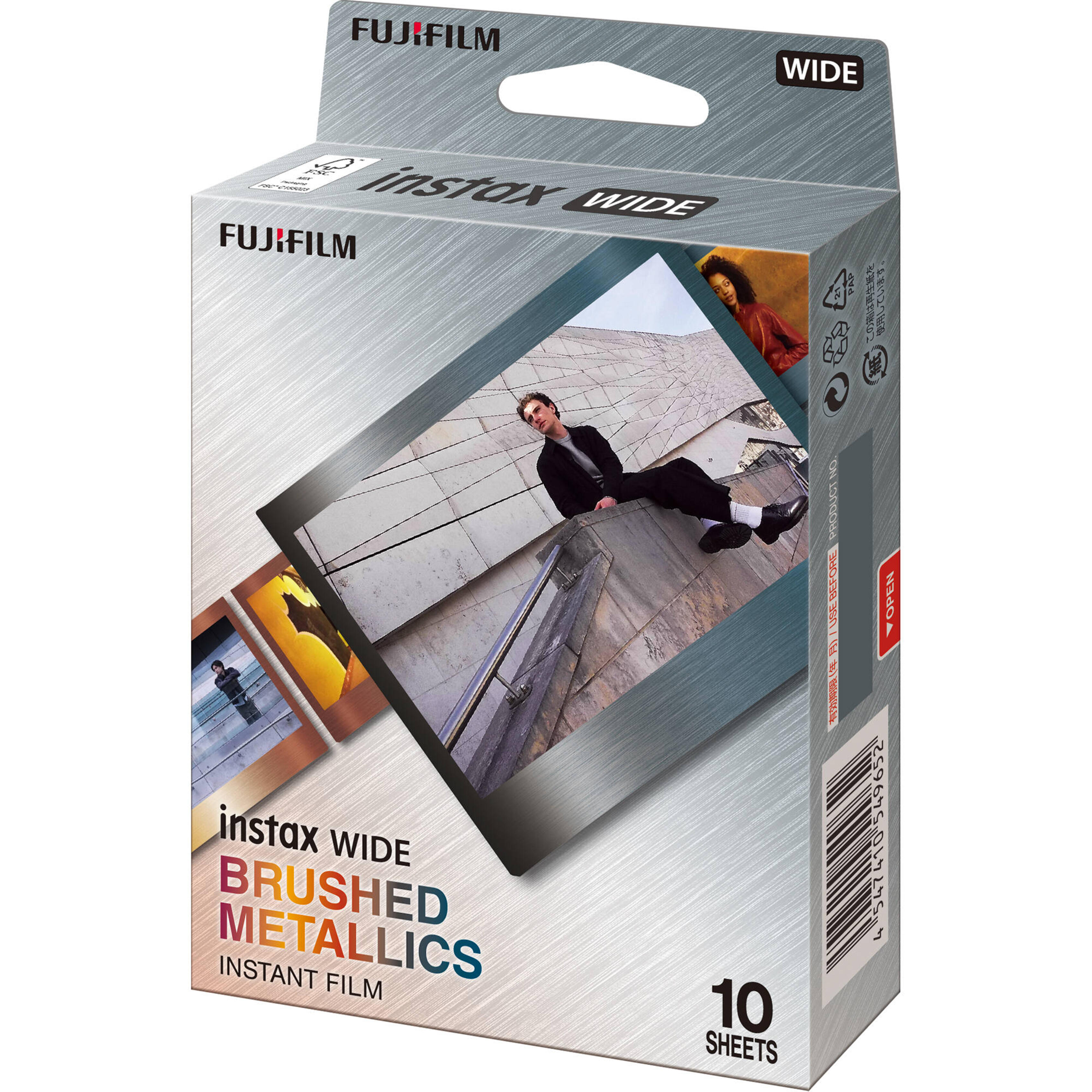 Fujifilm Instax Wide Brushed Metallics Film 10 SHOTS