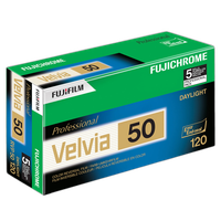 FUJIFILM Fujichrome Velvia 50 RVP 50 Color Transparency Film - 120 0