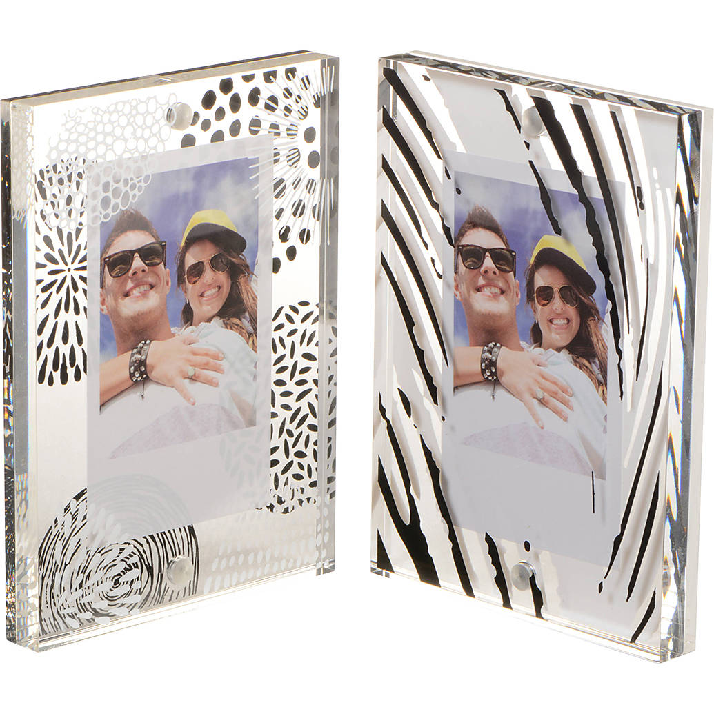 Fujifilm Instax Large Magnetic Frames (2 Pack) - Black  and  White Design