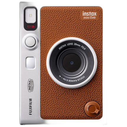Fujifilm Instax Mini Evo Hybrid Instant Camera (Brown)