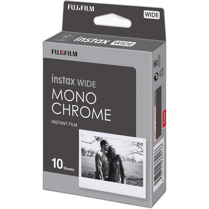 Fujifilm INSTAX WIDE Monochrome Instant Film (10 Exposures)