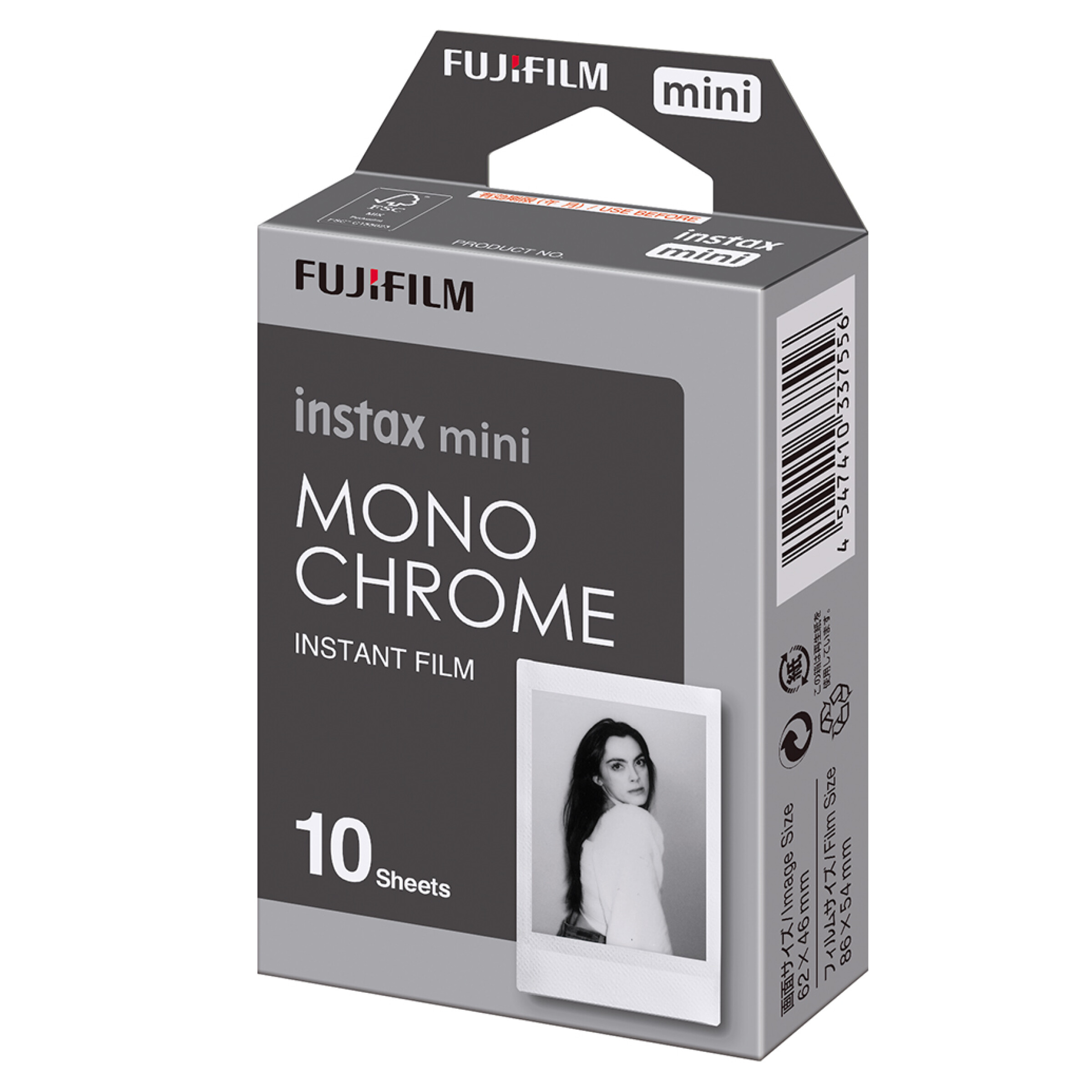 Fujifilm INSTAX MINI Monochrome Instant Film (10 Exposures)