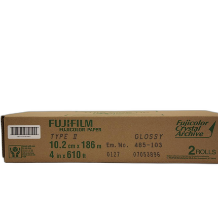 Fujifilm 4 In. x 610 Ft. Paper Crystal Archive Type II Glossy (Roll)