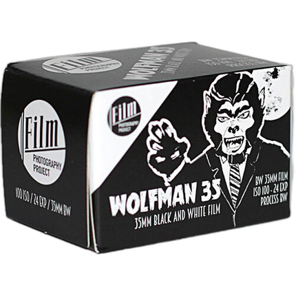 Film Photography Project FPP Wolfman 35mm Black and White Film ISO 100 24exp