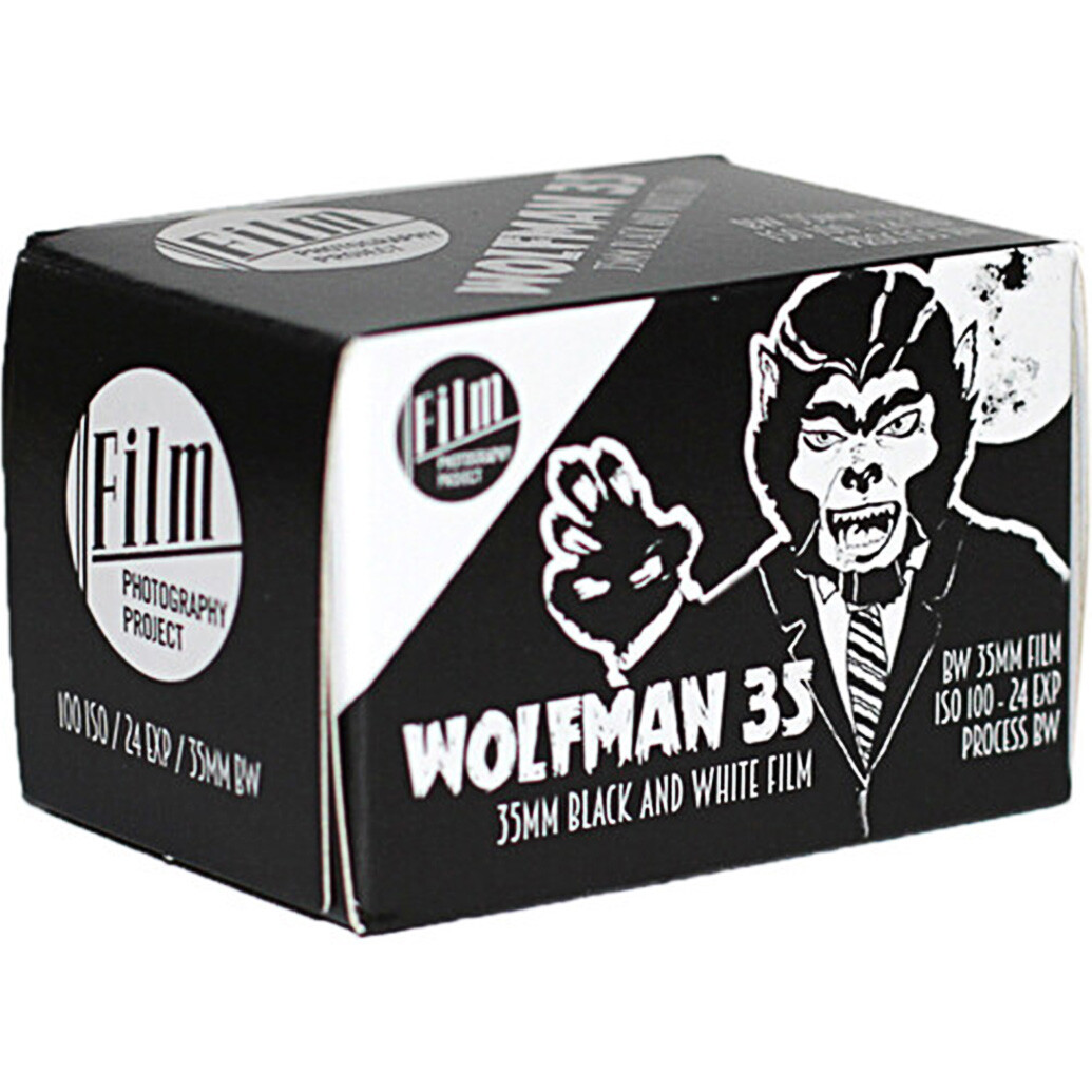 Film Photography Project FPP Wolfman 35mm Black and White Film ISO 100 24exp