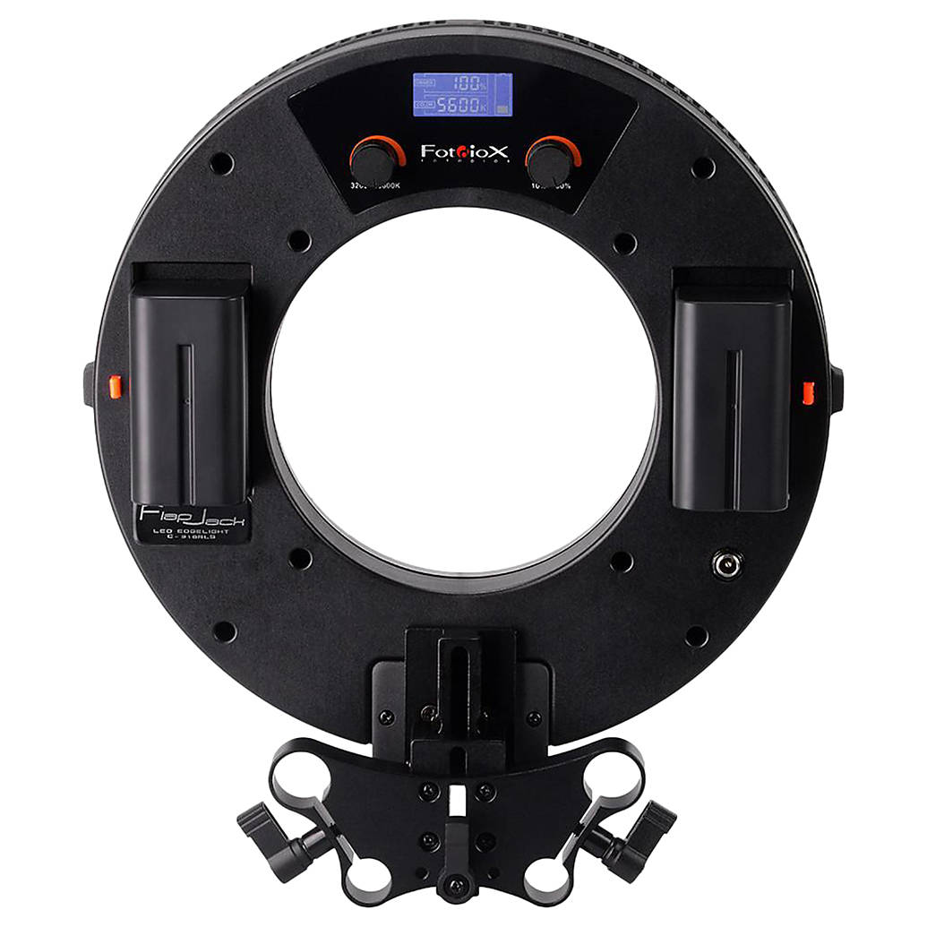 Fotodiox Pro FlapJack LED Ring Light C-318RLS Rod Mounted, Bicolor Beauty Ri