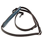 4v Lusso Tuscany Leather Medium Neck Camera Strap - Black and Black 2