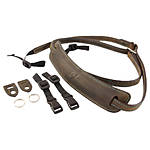 4v Lusso Washed Tuscany Leather Medium Neck Camera Strap - Green and Cyan 0