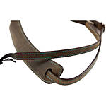 4v Lusso Washed Tuscany Leather Medium Neck Camera Strap - Green and Cyan 4