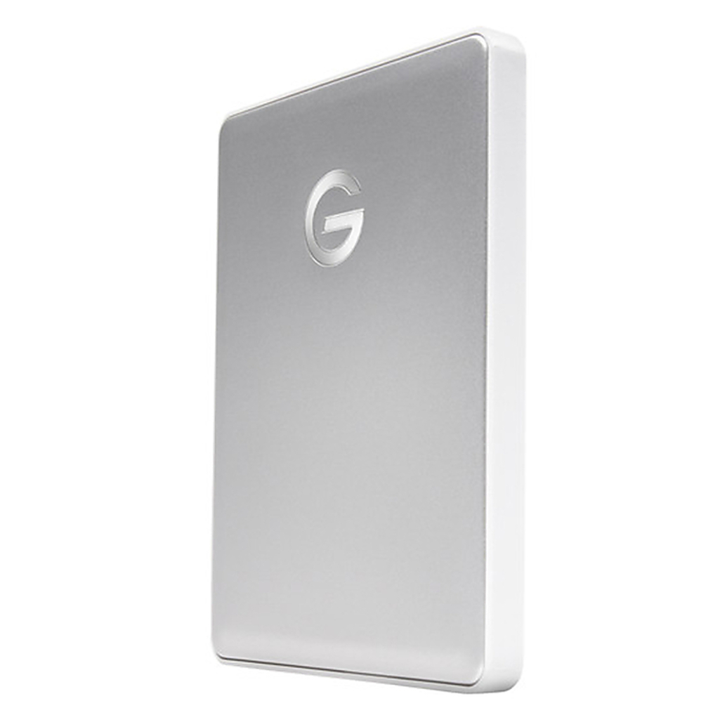 G-Technology 2TB G-DRIVE Mobile USB-C Portable External Hard Drive -Silver