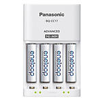 Panasonic Eneloop Deluxe Charger Kit w/8AA,2AAA,2C Spacers,2D Spacers + Case 4