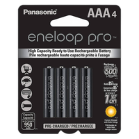 Eneloop Rechargeable Ni-MH AAA 4pk Batteries (950mAh) Panasonic 0