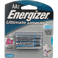 Energizer AA 2pk 9X Ultimate Lithium Battery L91BP2 0