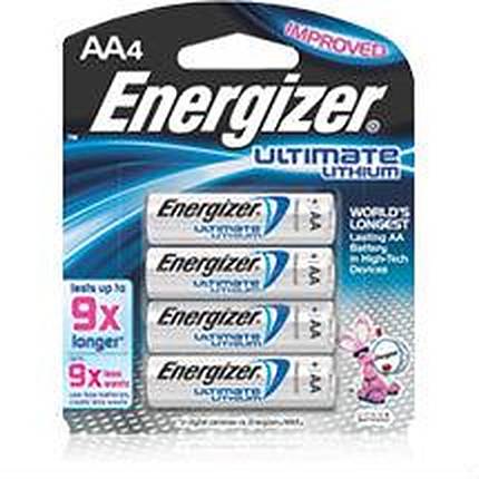 Energizer AA 4pk 9X Ultimate Lithium Battery L91BP4