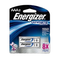 Energizer AAA 2pk 9X Ultimate Lithium Battery L92BP2 0