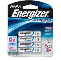 Energizer AAA 4pk 9X Ultimate Lithium Battery L92BP4 0