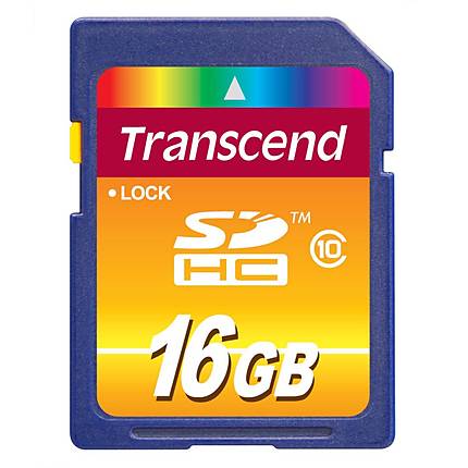 Transcend 16GB Class 10 SDHC Memory Card