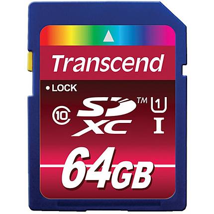 Transcend 64GB UHS-1 Class 10 SDXC Memory Card