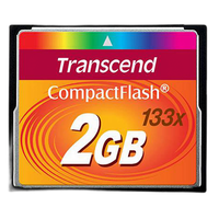 Transcend 2GB 133x Compact Flash Memory Card 0