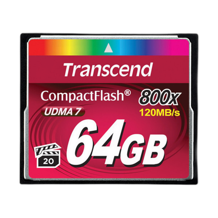 Transcend 64GB 800x CompactFlash Memory Card UDMA