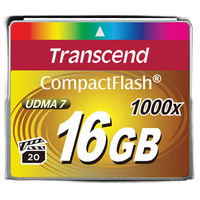 Transcend 16GB 1000x Compact Flash Card 0
