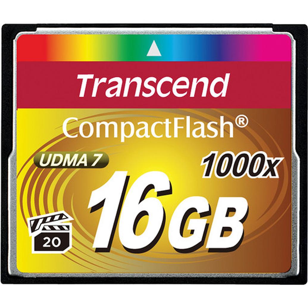 Transcend 16GB 1000x Compact Flash Card