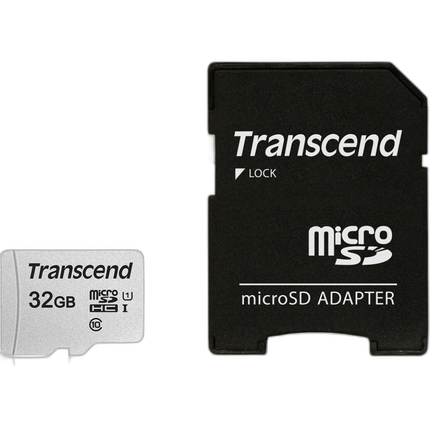 Transcend 32GB 300S UHS-I microSDHC Memory Card with SD Adapter