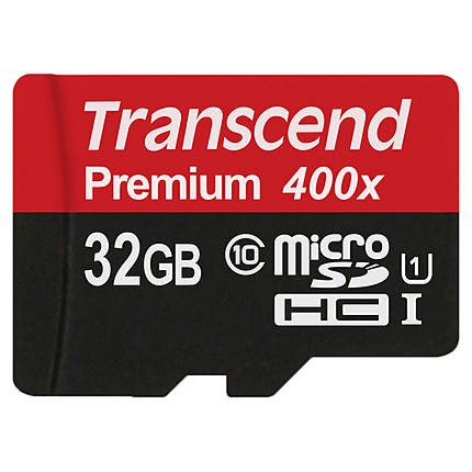 Transcend 32GB UHS-1 Class 10 Micro SDHC Memory Card