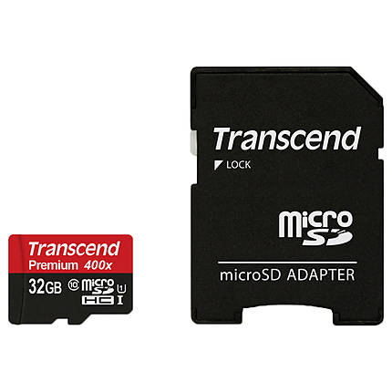 Transcend 32GB UHS-1 Class 10 Micro SDHC Memory Card