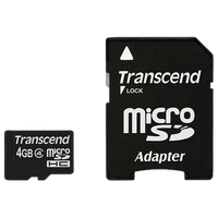 Transcend 4GB Micro SDHC CL4 0