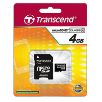Transcend 4GB Micro SDHC CL4 1