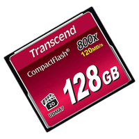 Transcend 128GB 800x Compact Flash Card 2