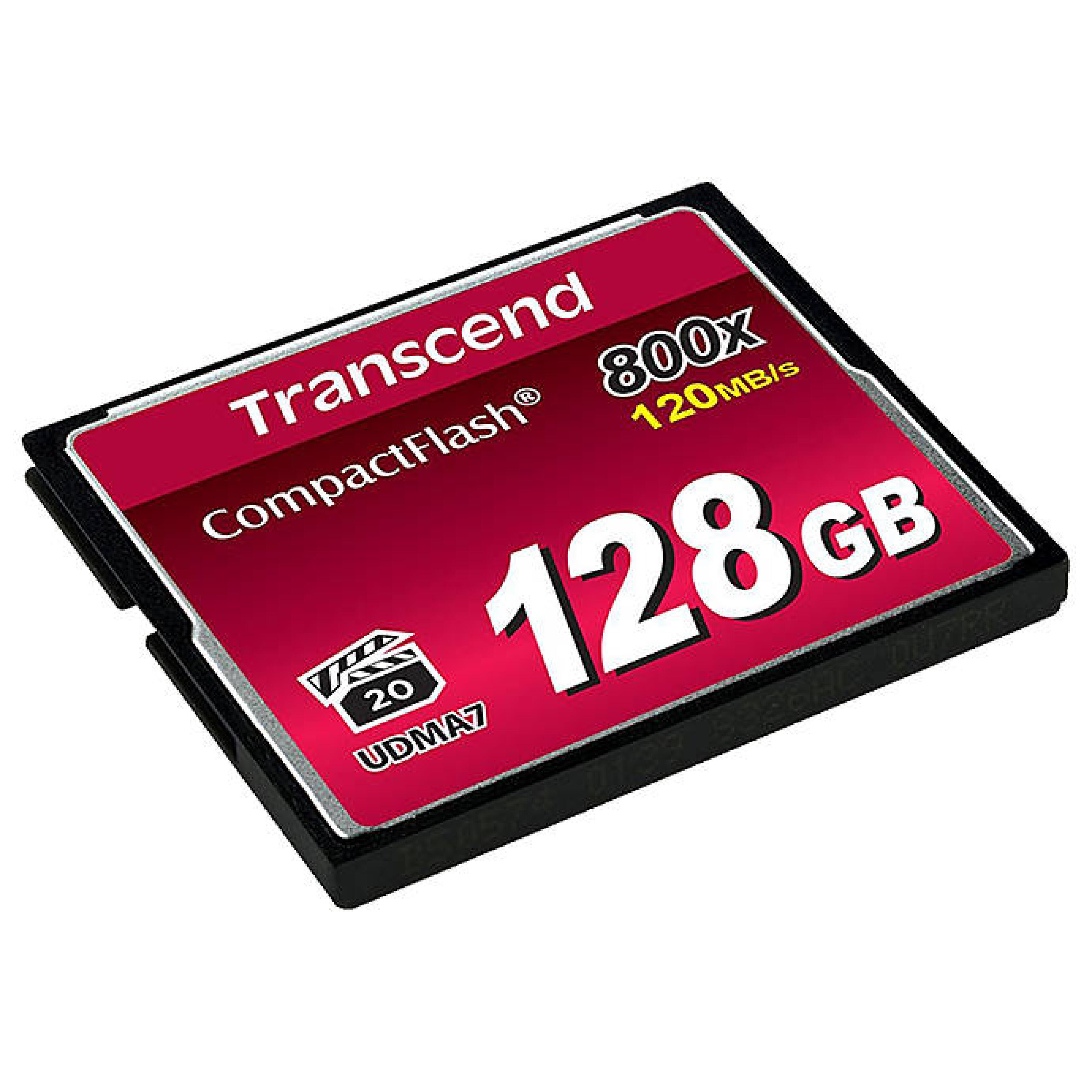 Transcend 128GB 800x Compact Flash Card
