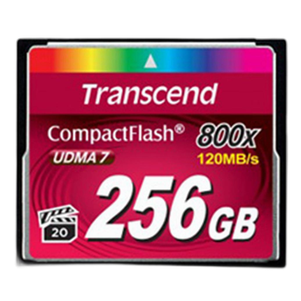 Transcend 256GB 800x Compact Flash Card