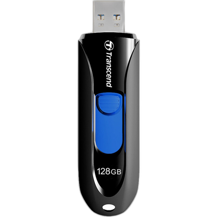 Transcend 128GB JetFlash 790 USB 3.0 Flash Drive (Black)