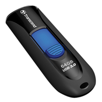 Transcend 64GB JetFlash 790 USB 3.0 Flash Drive (Black) 1