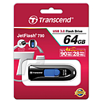 Transcend 64GB JetFlash 790 USB 3.0 Flash Drive (Black) 4
